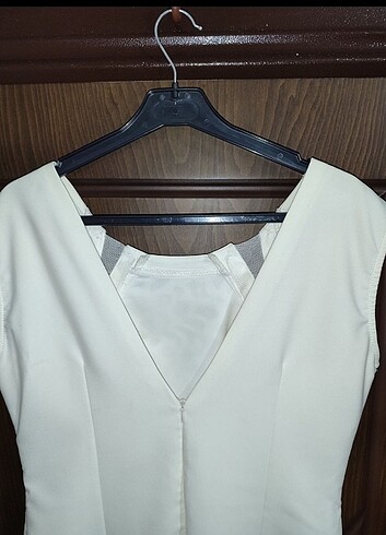 44-XXL sırtı v yaka elbise - Görsel 7