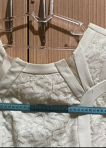 44-XXL sırtı v yaka elbise - Görsel 8