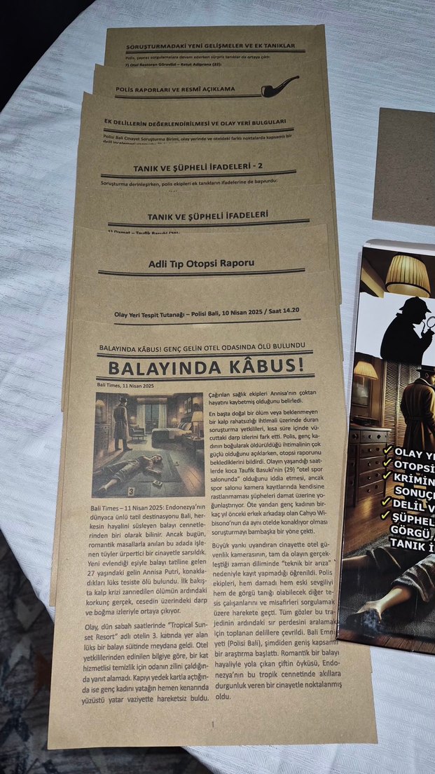 Balayında Cinayet - Dedektif Cinayet Çözme Oyunu - Görsel 4