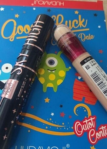 Sky high mascara ve Maybeline New york kapatıcı