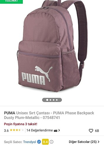 Puma sırt çantası 