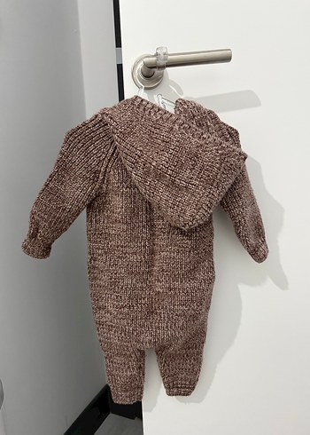 H&m Kahverengi Örgü Bebek Tulum - Görsel 2