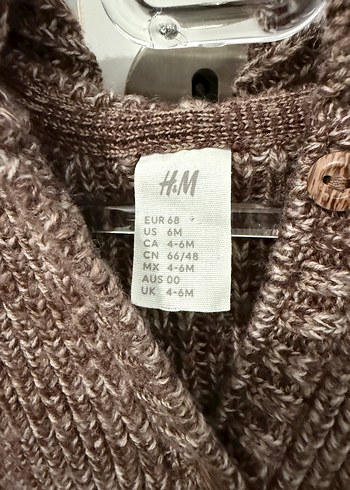 H&m Kahverengi Örgü Bebek Tulum - Görsel 3