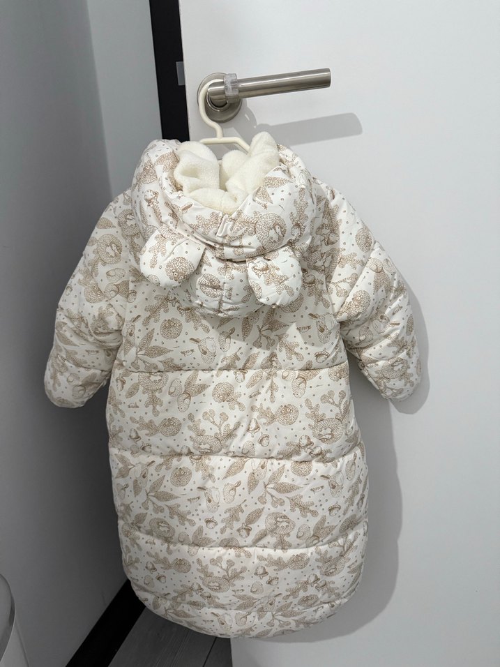 H&m Kürklü Desenli Bebek Kış Tulumu - Görsel 3