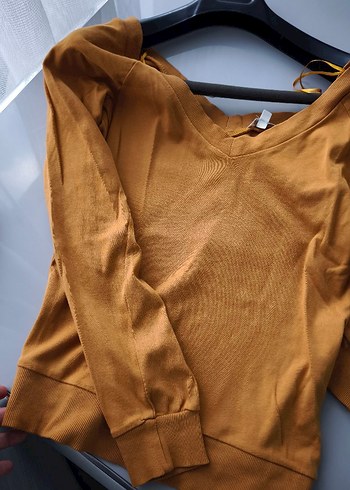 V Yaka Kadın Kazak - Görsel 3