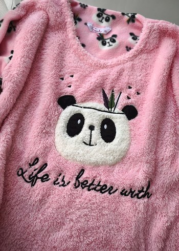 Pembe wellsoft pijama takımı - Görsel 5