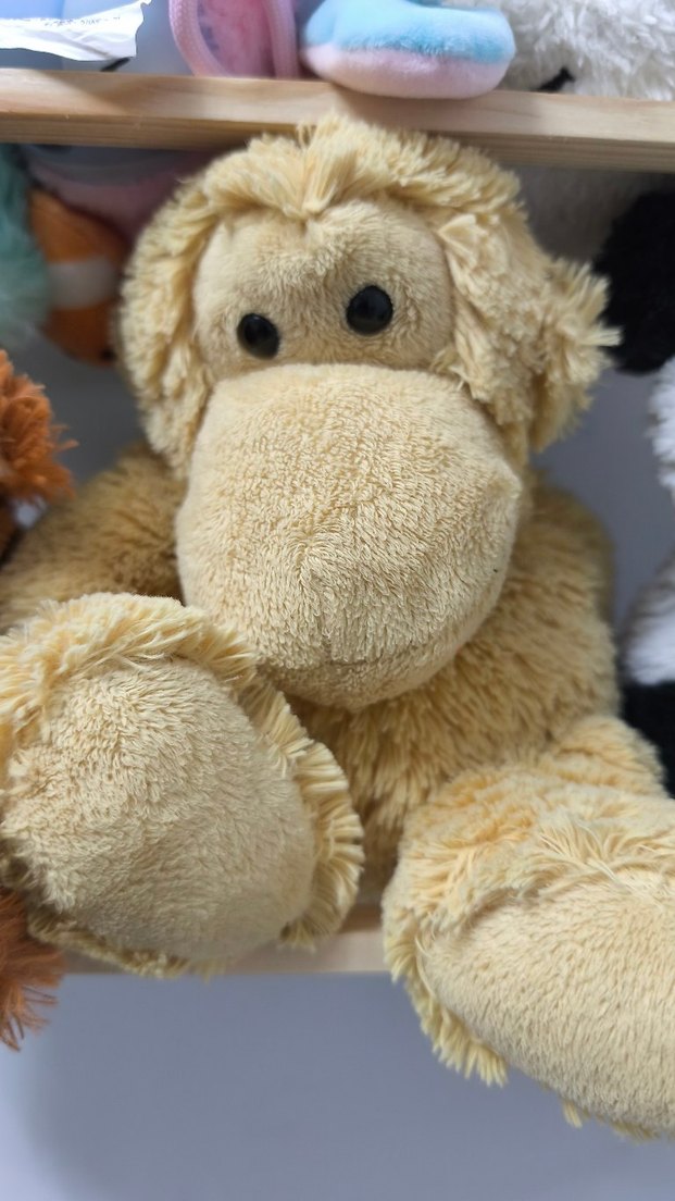 Sarı Renkli Peluş Oyuncak Maymun - Görsel 4