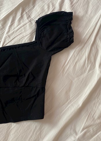 Bershka Bershka kare yaka kısa üst