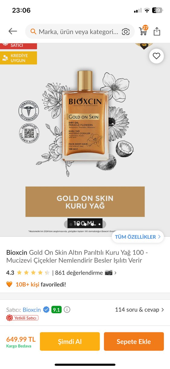 Bioxcin Gold On Skin Kadın Parfümü 100 ml - Görsel 4