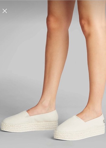 Bej Platform Topuklu Kadın Espadril - Görsel 7