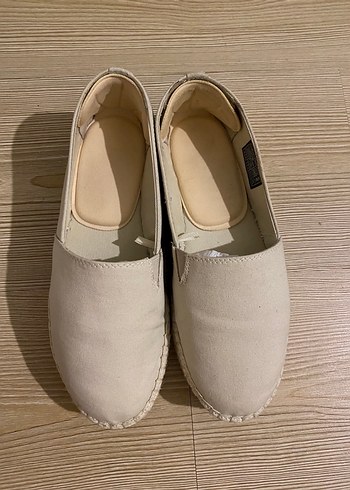 Bej Platform Topuklu Kadın Espadril - Görsel 8