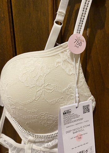 PENTİ Kırık Beyaz Dantel Detaylı Gecelik - Görsel 4