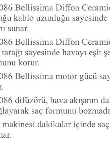 Arzum Bellissima Difon Ceramic Saç Kurutma Makinesi Siyah - Görsel 8