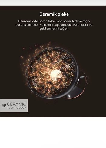 Arzum Bellissima Difon Ceramic Saç Kurutma Makinesi Siyah - Görsel 3