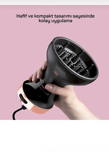 Arzum Bellissima Difon Ceramic Saç Kurutma Makinesi Siyah - Görsel 5