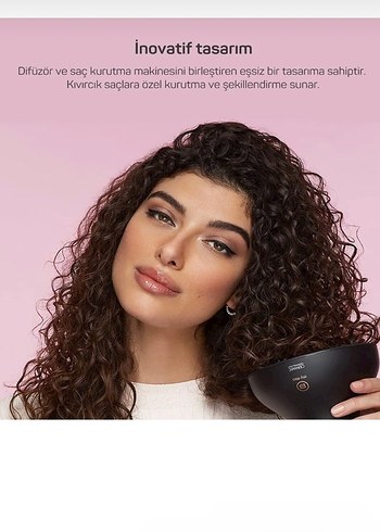 Arzum Bellissima Difon Ceramic Saç Kurutma Makinesi Siyah - Görsel 2