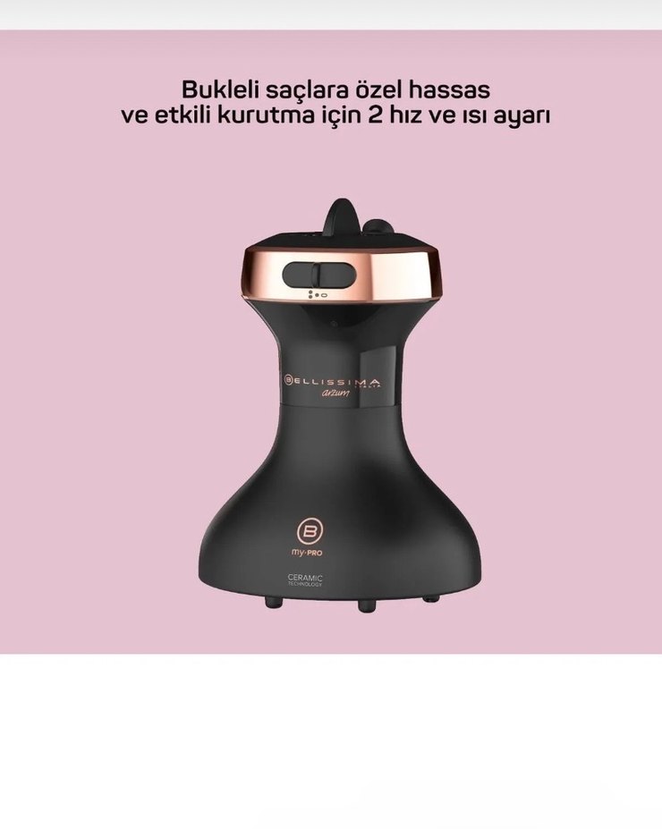 Arzum Bellissima Difon Ceramic Saç Kurutma Makinesi Siyah - Görsel 4