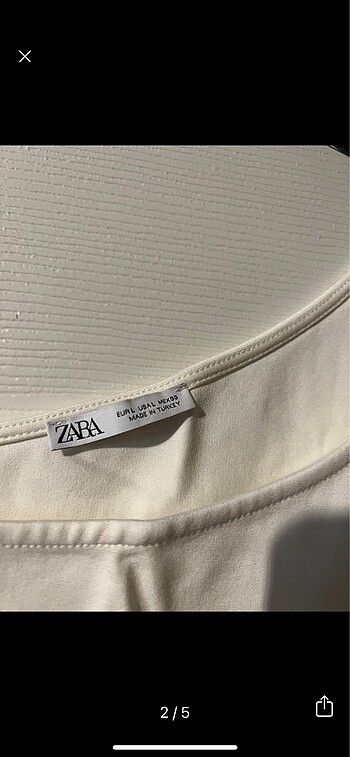 Zara Zara beyaz tek kollu elbise