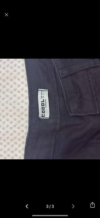 xs Beden siyah Renk kargo pantalon