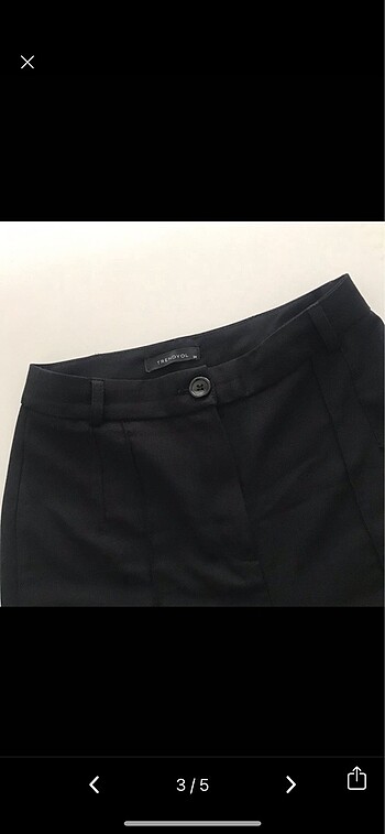 xs Beden siyah kumaş pantalon
