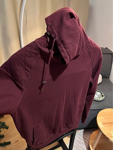 m Beden Loft Erkek Bordo Boğazlı Sweat