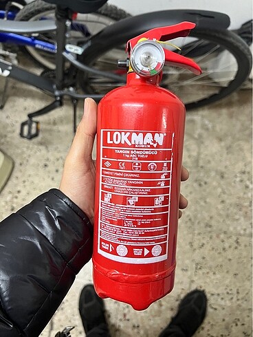 Yangın söndürme tüpü dolu