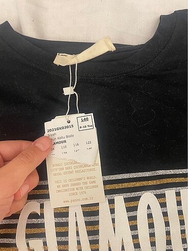 26 Beden panço çocuk üst etiketli