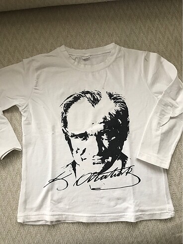 Atatürk baskılı uzun kol tişört