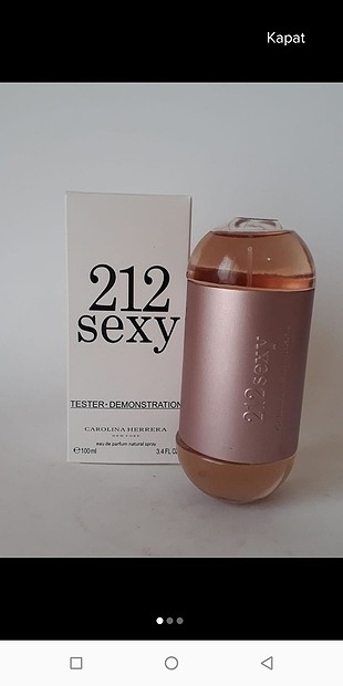 212 sexy bayan orjinal tester