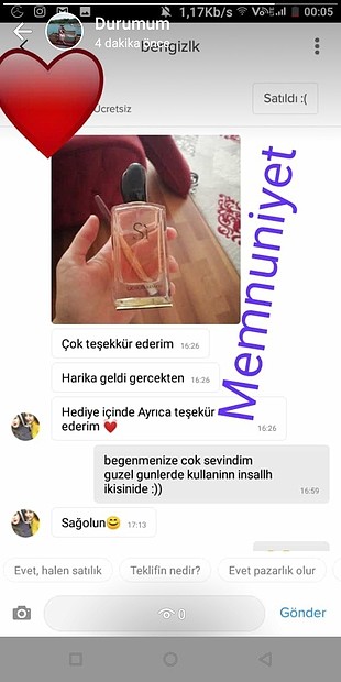 Memnuniyet...