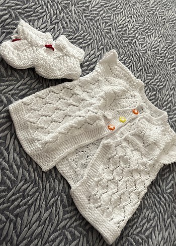 Bohem Tarzı Nakışlı Kız Çocuk Triko Yelek - Görsel 3