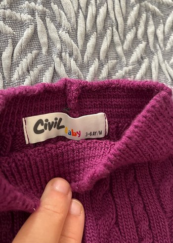 Kız Çocuk Triko Tayt - Pembe - Görsel 2