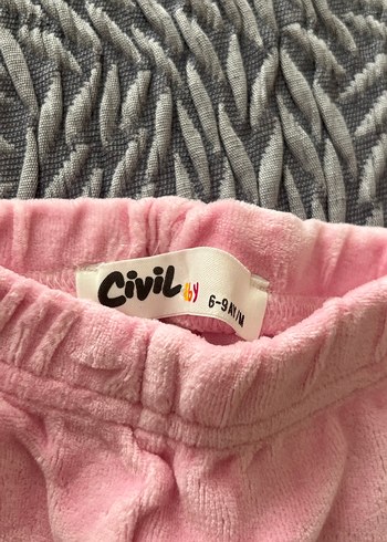 Kız Çocuk Triko Tayt - Pembe - Görsel 3