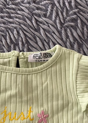 Kız Çocuk Sarı Pilili Uzun Kollu Nakışlı Tişört - Görsel 2