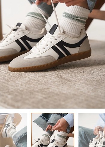 Converse Beyaz Siyah Bağcıklı Kadın Spor Ayakkabı