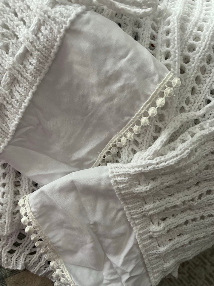 Örgü Kadın Beyaz Uzun Kollu Triko Kazak - Görsel 3