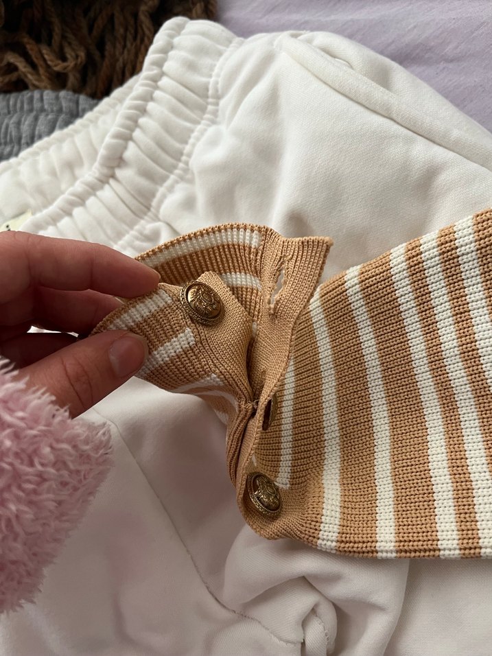 Çizgili dar kesim üst - Görsel 3