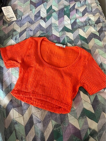 Stradivarius Crop tshırt kumaşı yumuşacık çok güzel