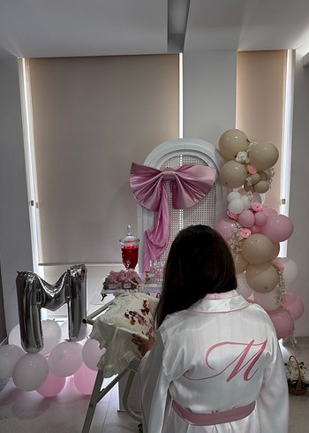 BEYAZ YARASA KOL PUDRA BİYELİ KİMONO - Görsel 5