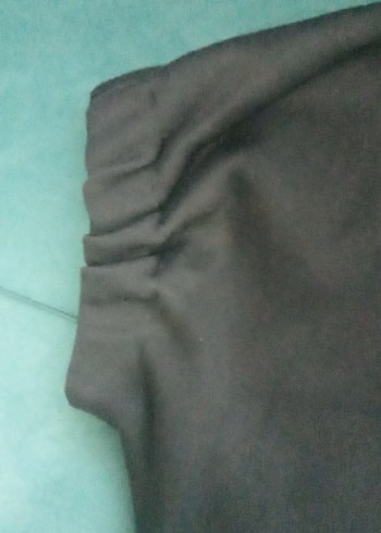 Düğmeli Siyah Kısa Kollu Kadın kazak hırka - Görsel 5