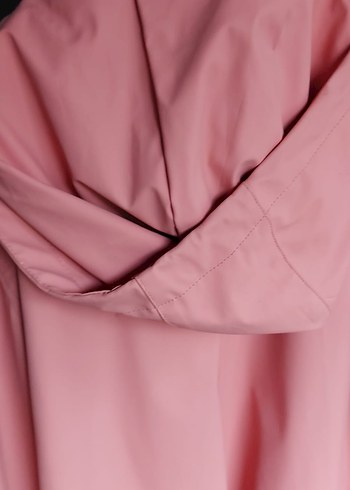 Pembe Uzun Oysho Yağmurluk - Görsel 3