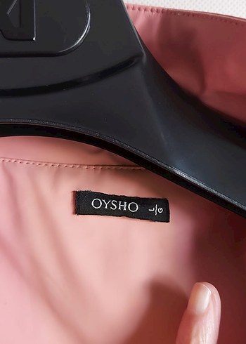 Pembe Uzun Oysho Yağmurluk - Görsel 2