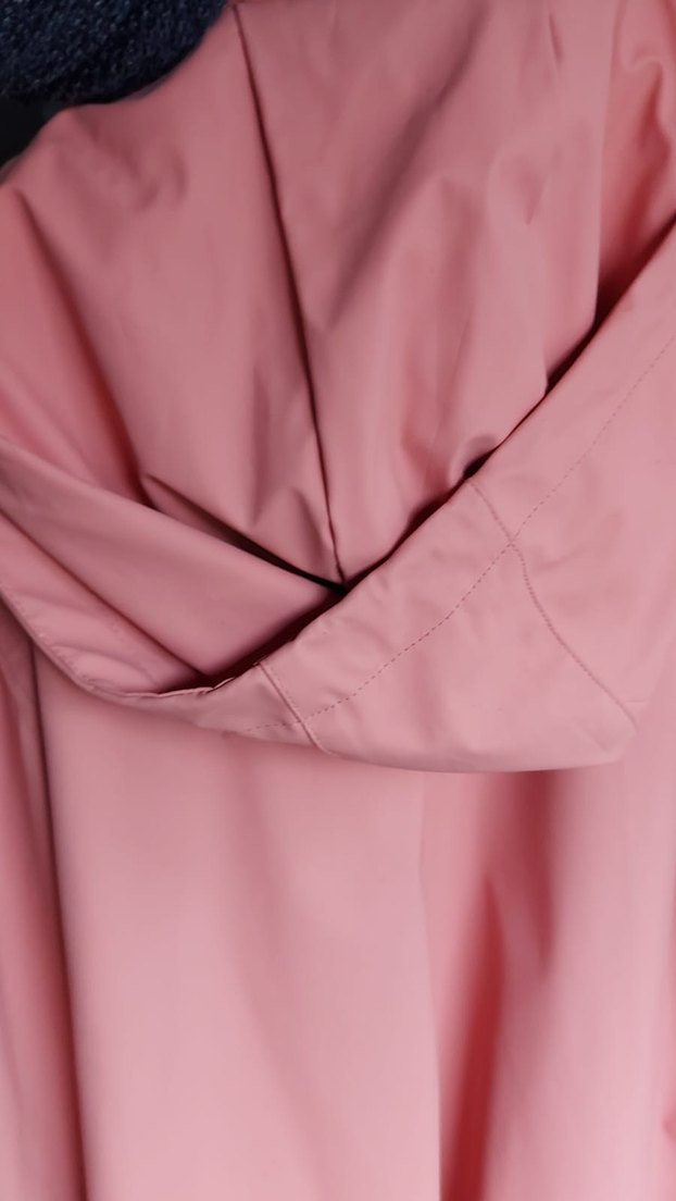 Pembe Uzun Oysho Yağmurluk - Görsel 3