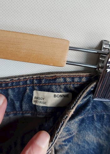 Kadın Geniş Kesim Midi Kot Pantolon - Görsel 2