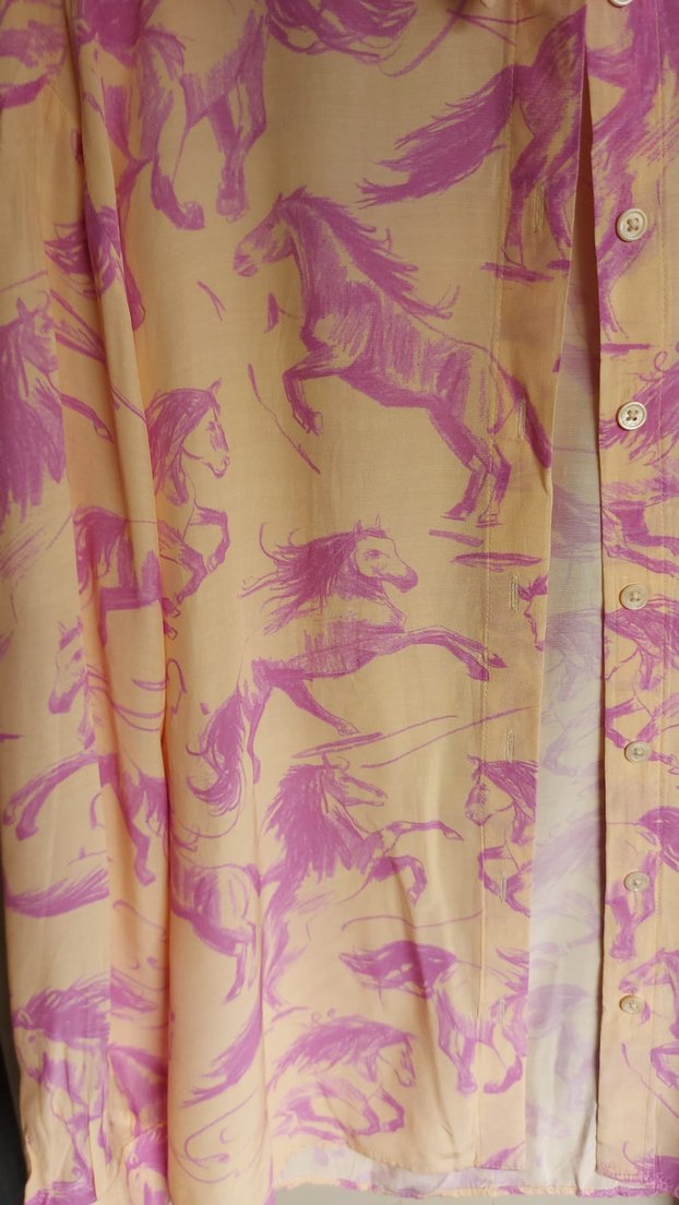 IPEKYOL Pembe Desenli Kadın Gömlek - Görsel 4