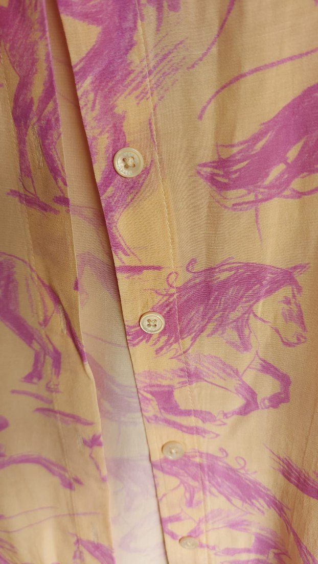 IPEKYOL Pembe Desenli Kadın Gömlek - Görsel 3