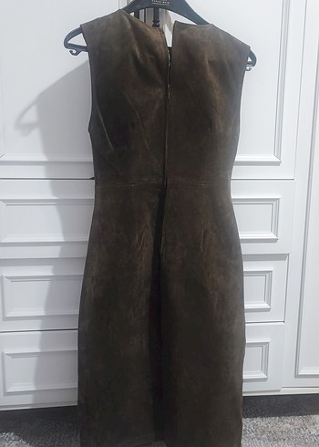 Kolsuz Süet XS Midi Elbise - Görsel 10