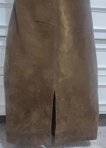 Kolsuz Süet XS Midi Elbise - Görsel 7