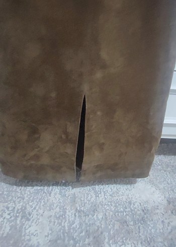 Kolsuz Süet XS Midi Elbise - Görsel 8