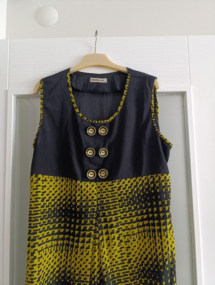 Düğmeli, Kolsuz Kadın Yelek - Görsel 2